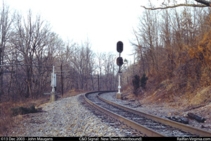 C&O Railway signal: New Town